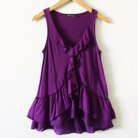 Ella Moss Ruffle Neck Top - Picture 2 of 4